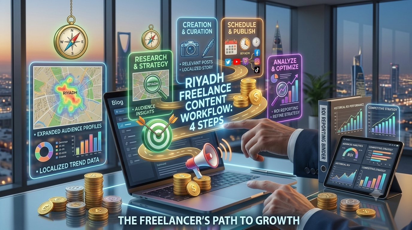Work Flow of Freelance Digital Marketer Riyadh